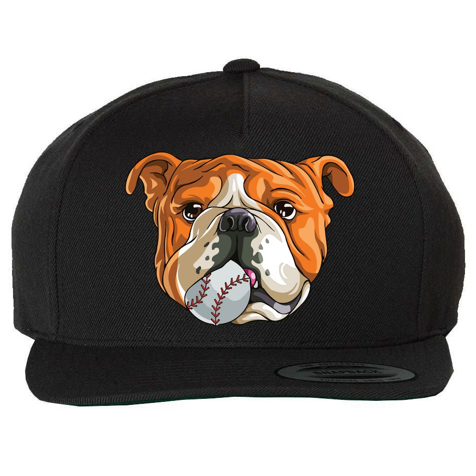 English Bulldog Baseball T Dog Funny Cute Lover Wool Snapback Cap