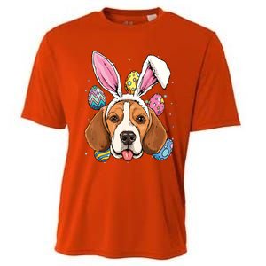 Easter Bunny Beagle Dog Kids Men Women Cooling Performance Crew T-Shirt