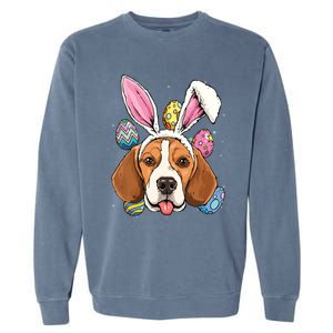 Easter Bunny Beagle Dog Kids Men Women Garment-Dyed Sweatshirt