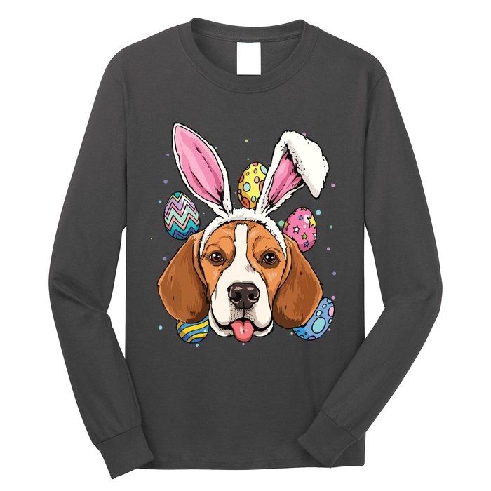 Easter Bunny Beagle Dog Kids Men Women Long Sleeve Shirt