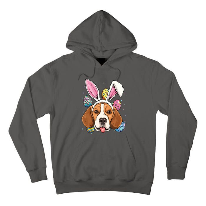 Easter Bunny Beagle Dog Kids Men Women Tall Hoodie