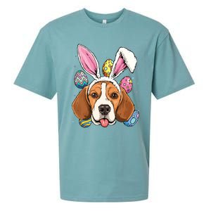 Easter Bunny Beagle Dog Kids Men Women Sueded Cloud Jersey T-Shirt