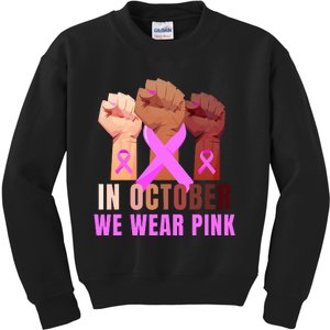 Empowering Breast Cancer Awareness Kids Sweatshirt