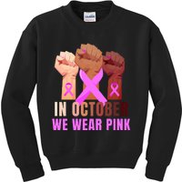 Empowering Breast Cancer Awareness Kids Sweatshirt