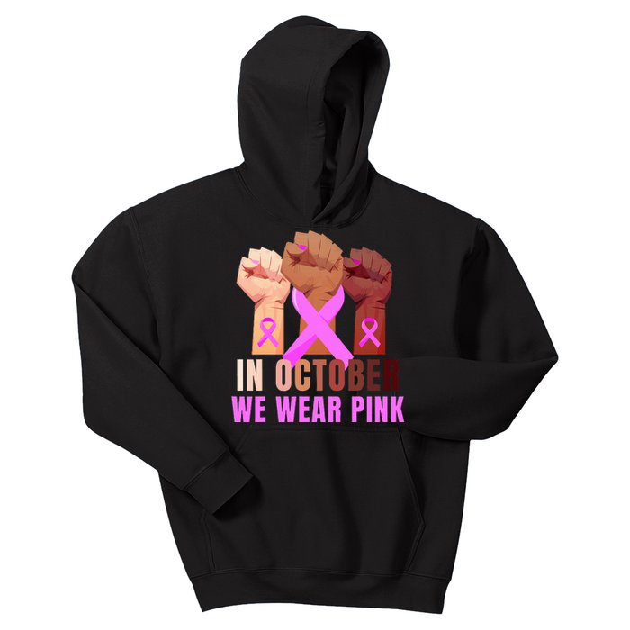 Empowering Breast Cancer Awareness Kids Hoodie