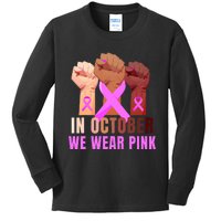 Empowering Breast Cancer Awareness Kids Long Sleeve Shirt