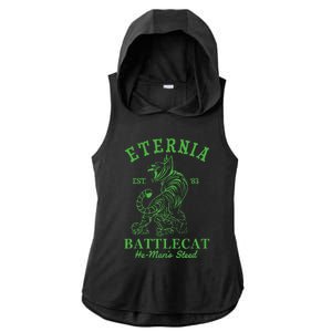 Eternia Battle Cat He Man Toy 1980 Ladies PosiCharge Tri-Blend Wicking Draft Hoodie Tank