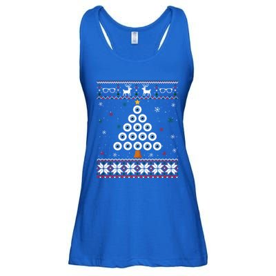 Eye Ball Christmas Tree Optometry Ugly Xmas Sweater Cool Gift Ladies Essential Flowy Tank