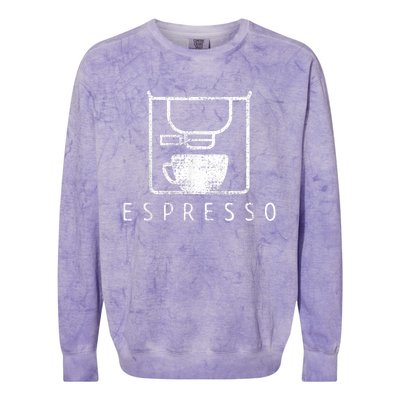 Espresso Barista Coffee Gift Colorblast Crewneck Sweatshirt