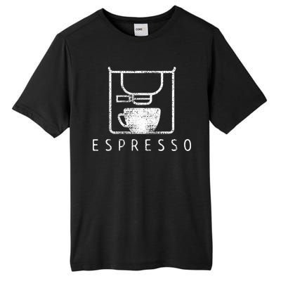 Espresso Barista Coffee Gift Tall Fusion ChromaSoft Performance T-Shirt