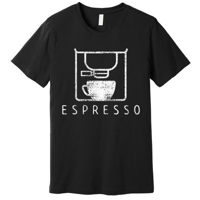 Espresso Barista Coffee Gift Premium T-Shirt