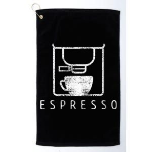 Espresso Barista Coffee Gift Platinum Collection Golf Towel