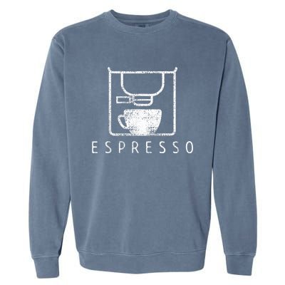 Espresso Barista Coffee Gift Garment-Dyed Sweatshirt