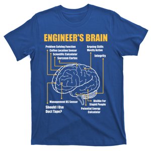 Engineer's Brain Cool Gift Funny Sarcastic Engineering Gift T-Shirt