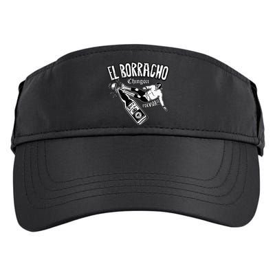 El Borracho Chingon Mexican Drinking Cinco De Mayo Adult Drive Performance Visor