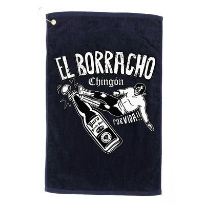 El Borracho Chingon Mexican Drinking Cinco De Mayo Golf Towel