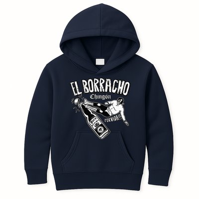 El Borracho Chingon Mexican Drinking Cinco De Mayo Kids Hoodie