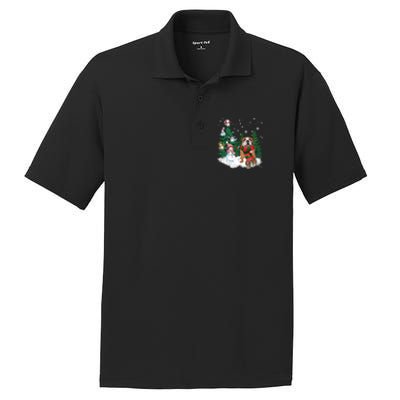 English Bulldog Christmas Snow Xmas Tree Pajama Cute Gift PosiCharge RacerMesh Polo