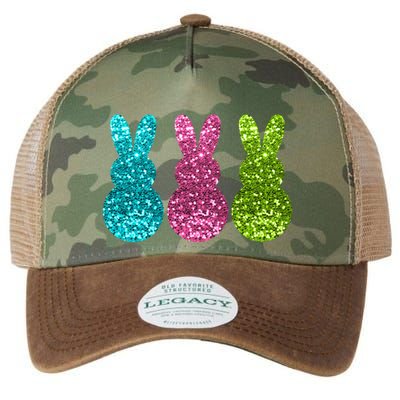 Easter Bunny Cute Pattern Fun Legacy Tie Dye Trucker Hat