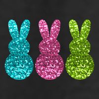 Easter Bunny Cute Pattern Fun 7 Panel Mesh Trucker Snapback Hat