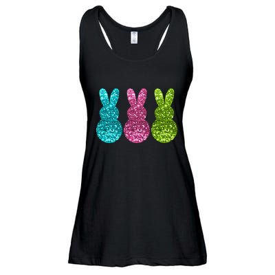 Easter Bunny Cute Pattern Fun Ladies Essential Flowy Tank