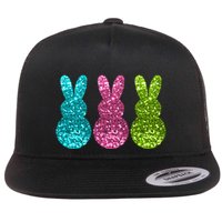 Easter Bunny Cute Pattern Fun Flatbill Hat