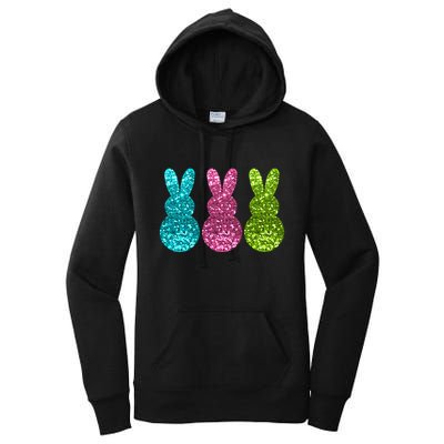 Easter Bunny Cute Pattern Fun Women's Pullover Hoodie