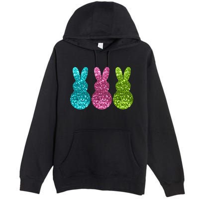 Easter Bunny Cute Pattern Fun Premium Pullover Hoodie