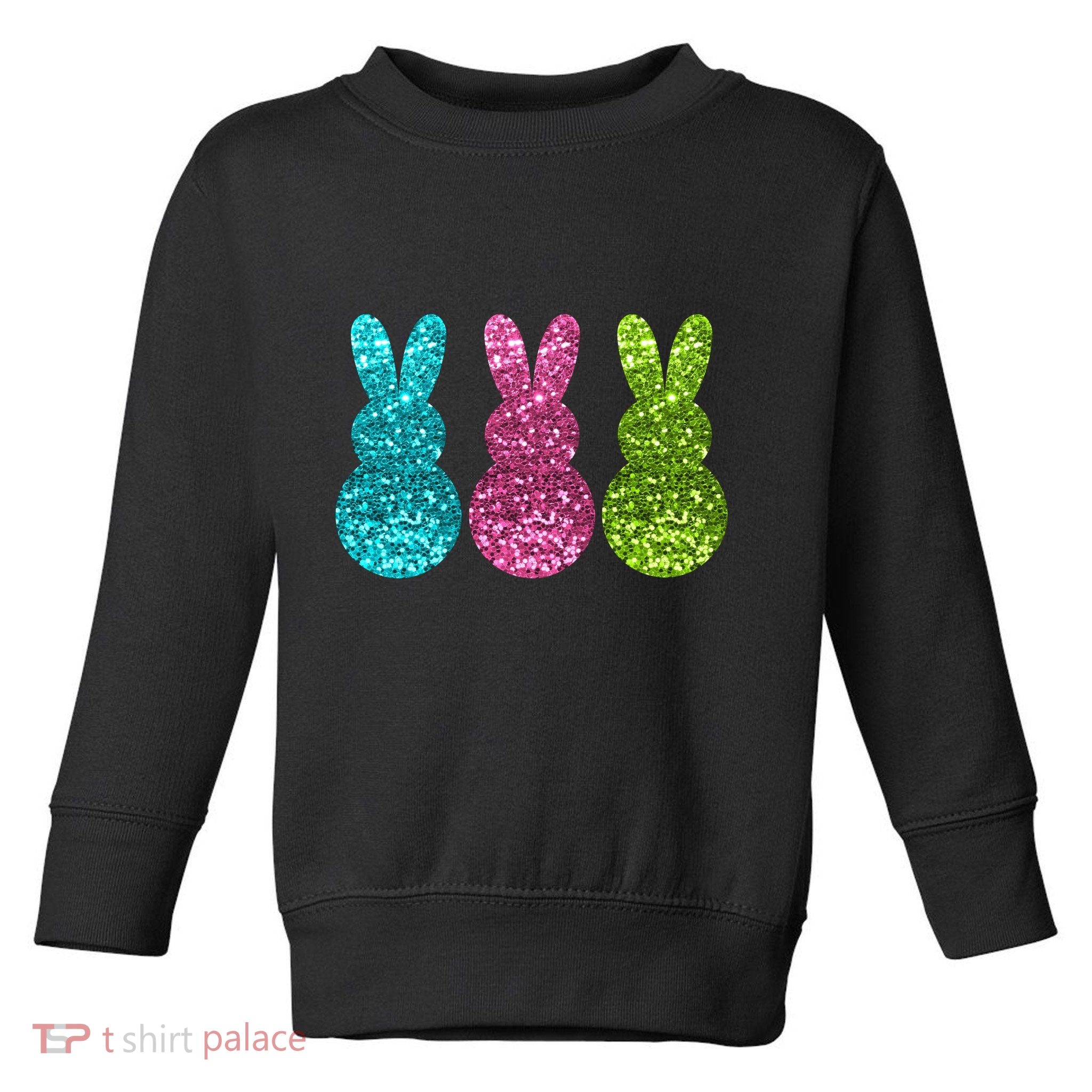 Easter Bunny Cute Pattern Fun Toddler Sweatshirt