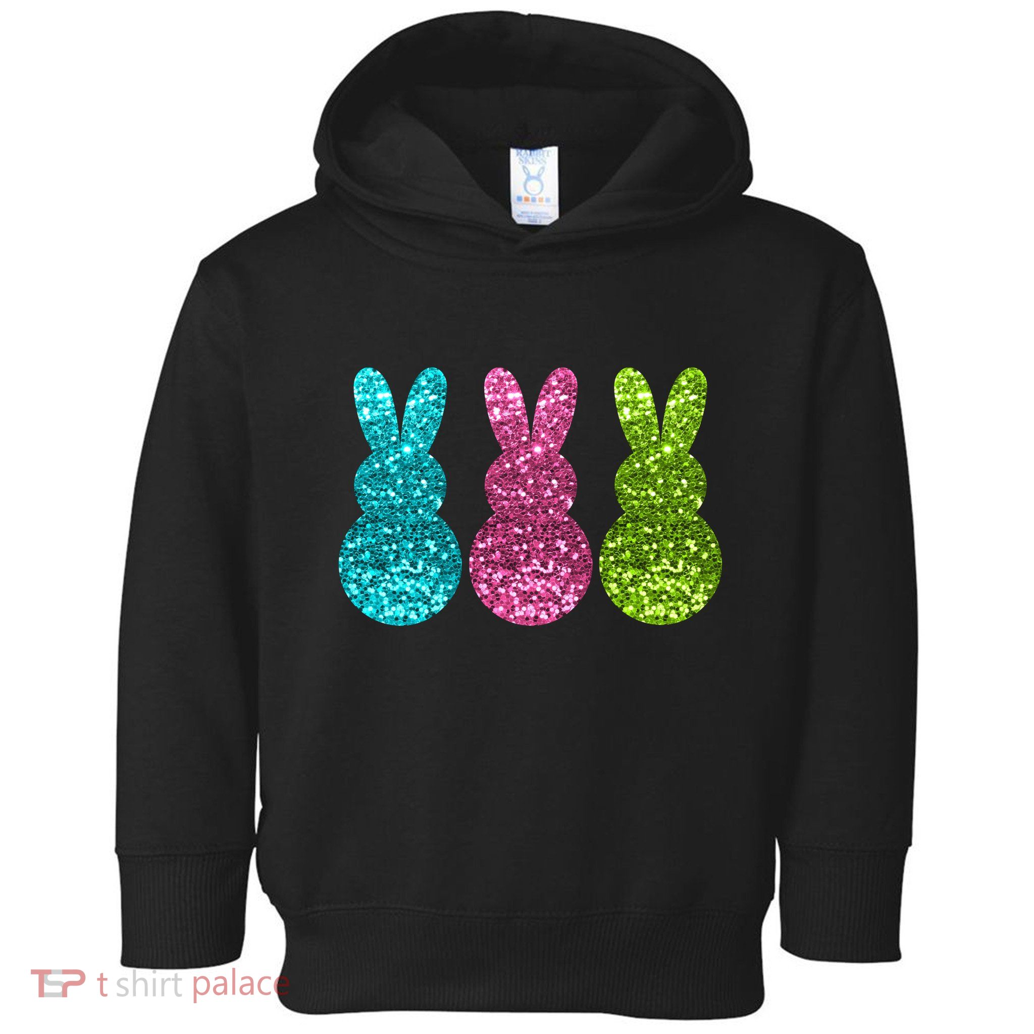 Easter Bunny Cute Pattern Fun Toddler Hoodie