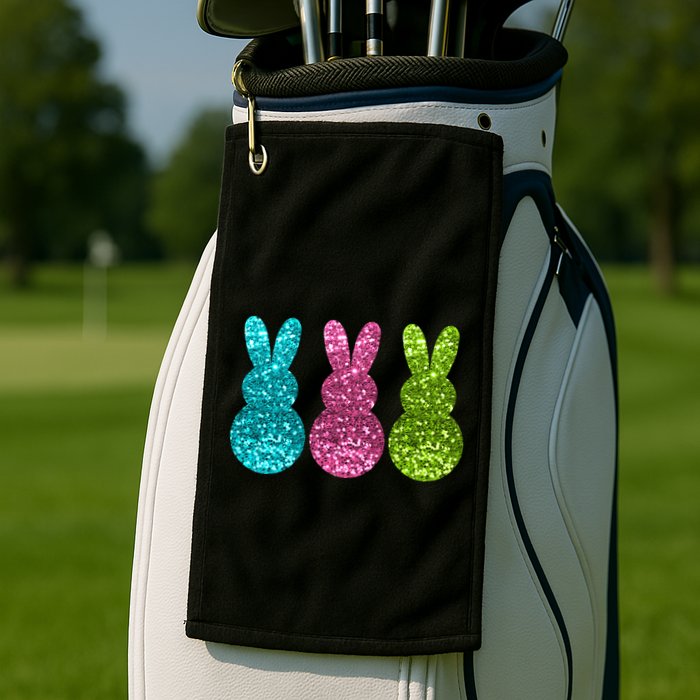Easter Bunny Cute Pattern Fun Golf Towel