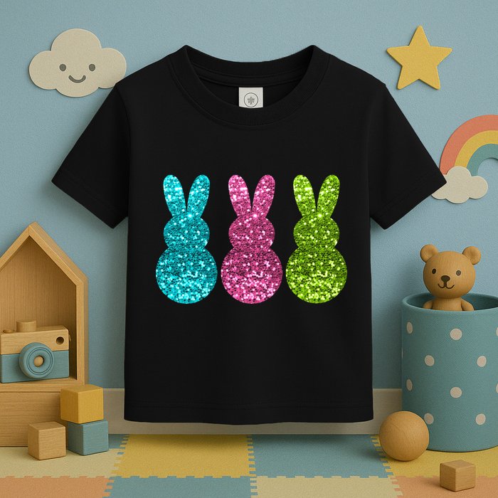 Easter Bunny Cute Pattern Fun Toddler T-Shirt