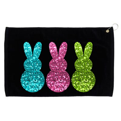 Easter Bunny Cute Pattern Fun Grommeted Golf Towel
