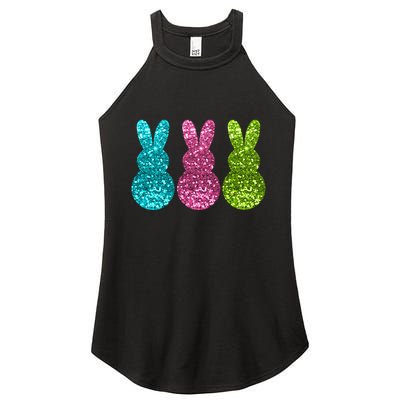 Easter Bunny Cute Pattern Fun Women's Perfect Tri Rocker Tank