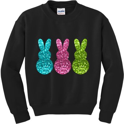 Easter Bunny Cute Pattern Fun Kids Sweatshirt