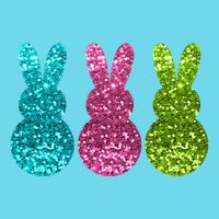 Easter Bunny Cute Pattern Fun Magnet