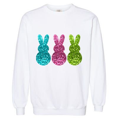 Easter Bunny Cute Pattern Fun Garment-Dyed Sweatshirt