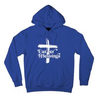 Easter Blessings Cross Religious Easter Christian Cross Gift Hoodie