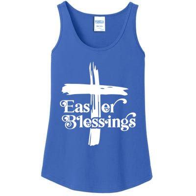 Easter Blessings Cross Religious Easter Christian Cross Gift Ladies Essential Tank