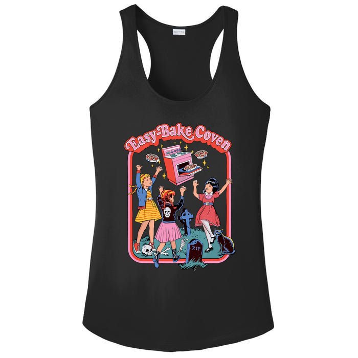 Easy Bake Coven Retro Halloween 90s Ladies PosiCharge Competitor Racerback Tank