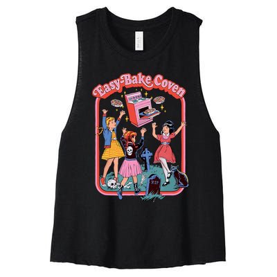 Easy Bake Coven Retro Halloween 90s Women's Racerback Cropped Tank