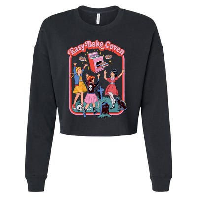 Easy Bake Coven Retro Halloween 90s Cropped Pullover Crew