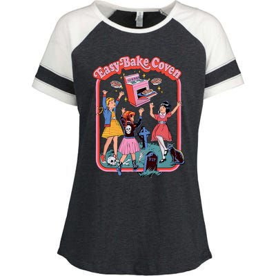 Easy Bake Coven Retro Halloween 90s Enza Ladies Jersey Colorblock Tee