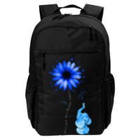 Elephant Butterfly Child Abuse Awareness Blue Ribbon Daily Commute Backpack