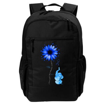 Elephant Butterfly Child Abuse Awareness Blue Ribbon Daily Commute Backpack