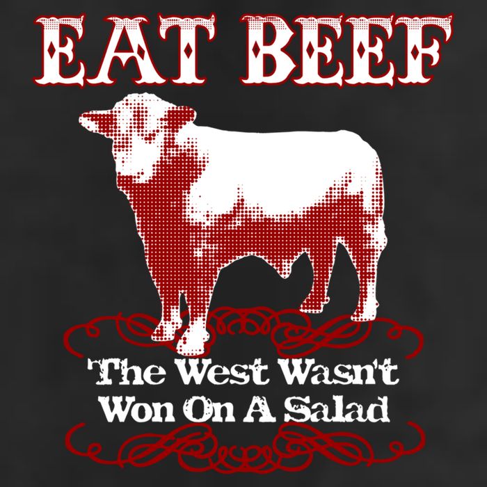 Eat Beef Cool Gift West Wasn't Won On Salad Hereford Cool Gift Hat