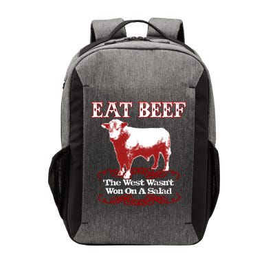 Eat Beef Cool Gift West Wasn't Won On Salad Hereford Cool Gift Vector Backpack