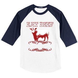 Eat Beef Cool Gift West Wasn't Won On Salad Hereford Cool Gift Baseball Sleeve Shirt