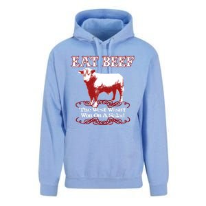 Eat Beef Cool Gift West Wasn't Won On Salad Hereford Cool Gift Unisex Surf Hoodie