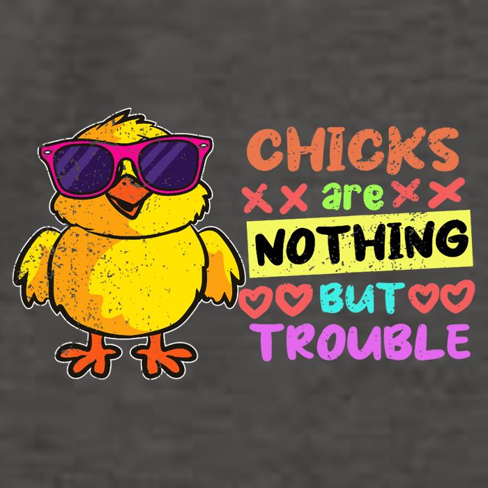 Easter Boy Chicks Are Nothing But Trouble Funny Egg Hunting Vector Backpack